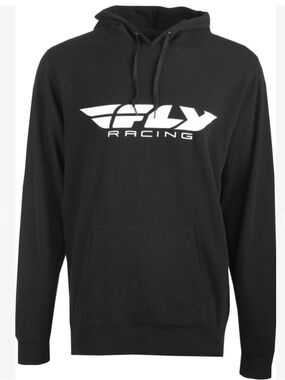 Fly Racing Men's Black Pullover Hoodie